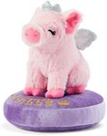 American Girl WellieWishers 14.5-inch Doll Pegeen the Pig Pet with Wings and Crown plus Pillow Bed, For Ages 4+