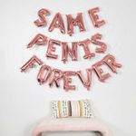 Foil Balloons & Memories Same Penis Forever Combo Set For Bachelorette/Boys/Girls Party Decorations (Pack Of 16Pcs)., Rose Gold