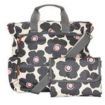 Piglet Twin Changing Bag. This Large Nappy Bag converts from a Cross Body to a Back Pack & can be Attached to Your Buggy. Complete with Changing mat & x2 Bottle Pockets