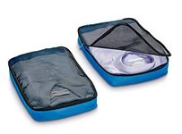 Go Travel Clothes/Garment Suitcase Packing Cubes - Large Capacity, Lightweight and Breathable - 2 Piece Set (Ref 285)