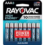 RAYOVAC RVC8248CF, Alkaline Batteries (AAA/8-Pack)