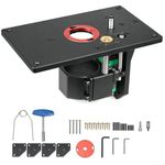 Zilimontt Router lift kit, Trimmer lift table, Router inverted lift table router lift insert plate lift with fixed base kit