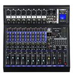 Weymic MX-80 Professional Mixer (8-Channel) for Recording DJ Stage Karaoke DSP Effector w/USB Drive for Recording Input, XLR Microphone Jack, 48V Power, RCA Output