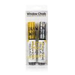 NPW Window Marker Chalk Pen - Silver & Gold Window Marker Duo