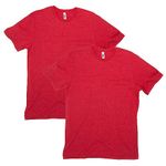 American Apparel CVC T-Shirt, Style G2001CVC, 2-Pack, Heather Red (2-Pack), X-Large