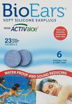 BioEars 41304 Soft Silicone Earplugs with ACTIValoe. Premium silicone. Protection from Water and Noise (6 pairs),Blue