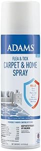 Adams Flea & Tick Carpet & Home Spray, Kills Fleas, Silverfish, Spiders, Ticks, Ants, Crickets, Bed Bugs & Others Listed Nuisance Pests Indoors, 7-Month Flea Protection, Treats Up to 2K Sq Ft, 16 Oz.