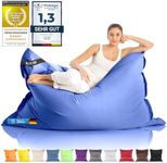 Giant Bean Bag Chair XXL Indoor and Outdoor living room balcony garden bean bag 400L giant beanbag seat cushion chair for children & adults 180 x 140cm (Nylon, Blue)