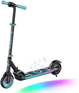 FanttikRide C9 Apex Trottinette Électrique Enfant 1,2-1,6 m, Haut-Parleur Bluetooth, Lumières Arc-en-Ciel, Vitesses 8/13/16 km/h, Autonomie 8 km, Hauteur Réglable, Pliable, Charge maximale 60 kg, Bleu