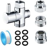 aupawdy Shower Diverter Valve,Shower Attachment for Bath taps Shower Head Adapter Diverter ValveAdapter Replacement Part for Kitchen or Bathroom Sink Faucet Mental Adapter