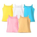 ARIEL Girls Cotton Full Slip (AR-G-SLIP-P5-11-12Years-Set1_Multicolor_11-12 Years)