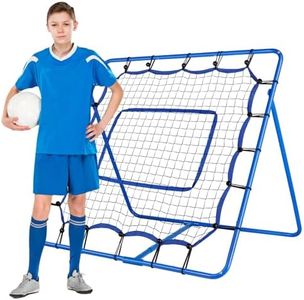 Winthai Soccer Rebounder - 4 x 4 ft Portable Soccer Rebounder Net Fit for Lacrosse Softball Baseball Football Training, Easy Setup Rebounder Gifts Aids & Equipment for Kids, Teens & Adults