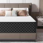 MOLPHIT Double Mattress, 10 Inch Hybrid Mattress Double with Breathable Foam and Individually Pocket Spring, Memory Foam Mattresses for Back Pain Relief, Medium Firm Mattresses in a Box, 135x190x25cm