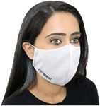 Step Ahead ® | 10 Pack Triple Layer Cotton White Face Mask (Pack of 10) | Unisex Reusable Fashion Washable | Nano Mesh Water Repellent Layer | Protects from Dust, Pollution, Droplets | UK Seller