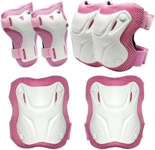 Skateboarding Knee Pads and Elbow Pads,Wrist Guards for 8-15 Years Old Kid