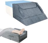 Height Adjustable Leg Elevation Pillow, Ergonomic Memory Foam Leg Support Pillow, for Sleeping, Blood Circulation, Leg Swelling Relief and after Operations, Injuries