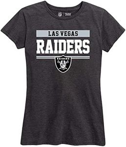 NFL Womens Charcoal Relaxed Fit Tshirt, Football Apparel, Tagless Short Sleeve Tee