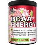 Evlution Nutrition BCAA Energy - Essential BCAA Amino Acids, Vitamin C, Natural Energizers for Performance, B Vitamins, Pre Workout, 30 Servings (Cherry Limeade)