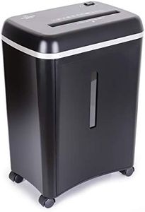 WOLVERINE 8-Sheet Super Micro Cut High Security Level P-5 Ultra Quiet Paper/Credit Card Home Office Shredder with 17-Litre Pullout Waste Bin SD9101 (Black)