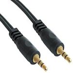 1m METRE 3.5MM PLUG TO PLUG AUX INPUT CABLE FOR IPOD MP3 CAR PLAYER (length: 1m, 100cm, 1000mm)