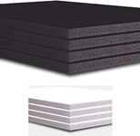 PROTECTAFILE 10X foam Board - A0 A1 A2 A3 A4 A5 A6,SRA1 Foam Board - Black & White (Pack of 5 black & pack of 5 white) 5mm thick-Foam Core Polystyrene - for Presentation, Mounting, Arts