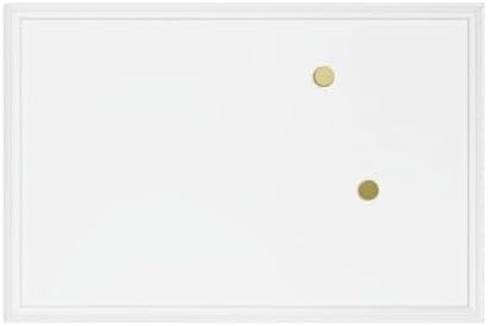 U Brands Farmhouse Magnetic Dry Erase Board, 30"x20", White Wood Style Frame, Includes 2 Magnets