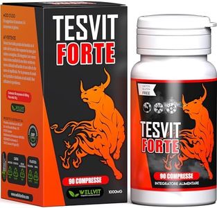 TESVIT FORTE - Testosterone Massa Muscolare , Aumento Naturale di Forza Durata Resistenza con Fieno Greco Premium ad Alto Dosaggio, L Arginina, Acido Aspartico, Zinco per Pura Energia e Potenza (90cp)