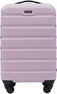 Wrangler Hardside Carry-on Spinner Luggage, Lilac, Carry-On 20-Inch, Hardside Carry-on Spinner Luggage
