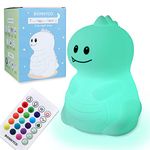 BONNYCO Light Kids with Remote & Touch Control 16 Colours Night Lights Dinosaur Baby Night Light with Timer | Kids Night Light Silicone 100% BPA Free | Kids Lamp Cute Gifts for Boys and Girls