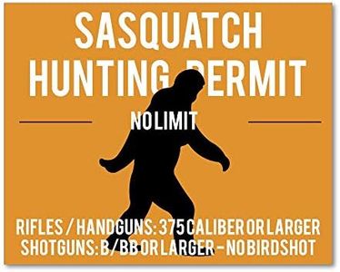 Sasquatch Hunting Permit Sticker Decal Road Rage Funny Rude Silly Joke Car