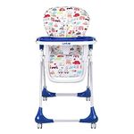 Luv Lap LuvLap Royal High Chair for Baby, EN 71 Certified, 3 Position Recline, Baby Feeding Chair with 7 Level Height Adjustment, Adjustable Footrest, 6 Months+ (Blue)