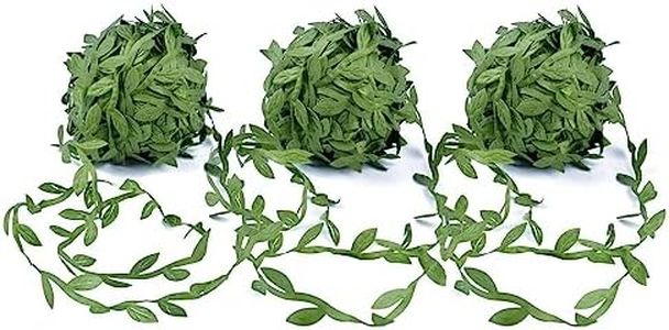 YSTrillion Vignes Artificielles 60M Vignes Artificielles Ruban Feuille,Ruban De Feuille Verte,Guirlande De Feuilles De Vigne Artificielles pour DIY Décorer Le Jardin de Mariage,Fête de Mariage