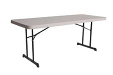 Lifetime 80126 Alloy Steel Professional Grade Folding Table, 6 Feet, Putty