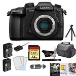 Panasonic Lumix DC-GH5 Mirrorless Micro Four Thirds Digital Camera (Body Only) Bundle with Battery + 64GB Memory Card + Corel Mac Photo Essentials Software Kit and More