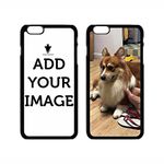 iPhone 6 Plus Photo/Text/Name Custom Personalized Customized iPhone Apple Case Cover (Black)