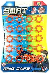 Swat Ring Caps Cap Gun Caps Fits all 8 Shot Toy Cap Gun Toy 8 Shot Ring Caps 160 - Pack 1