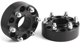 JiiinMiiin 6x5.5 Hubcentric Wheel Spacers for Chevy Silverado GMC Sierra 1500, 2 inch 6x139.7mm Spacers for Tahoe Suburban Avalanche Yukon Escalade with 14x1.5 Studs & 78.1mm Hub Bore, 2 Pack