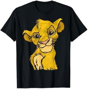 Disney Lion King Young Simba Smiling Portrait Sketch T-Shirt