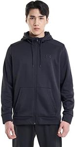 Under Armour Men's Armourfleece Full Zip Hoodie, (001) Black / / Black, Large