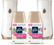 Glade Automatic Spray Refill and Holder Kit, Air Freshener for Home and Bathroom, Tropical Blossoms, 6.2 Oz, 2 Count (Pack of 2) Multicolor