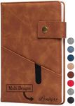 Customizable Leather Notebook with Copper Buckle 200 Pages Various Colors Available Suitable for Journaling, Writing and Sketching