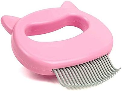 Leo's Paw The Original Pet Hair Removal Massaging Shell Comb Soft Deshedding Brush Grooming and Shedding Matted Fur Remover Dematting tool for Long and Short Hair Cat Dog Puppy Bunny (Pink)