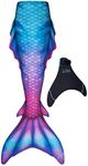 Fin Fun Atlantis Mermaid Skin, Monofin Included, Adult Medium, Malaysian Mist