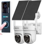 SOVMIKU Video Doorbell 2CQ4 128GB 2K AI Solar Security Camera Wireless Outdoor,Battery Powered Cam, Color Night Vision,Two Way Audio, Motion Detection 180 Days Exchange Policy