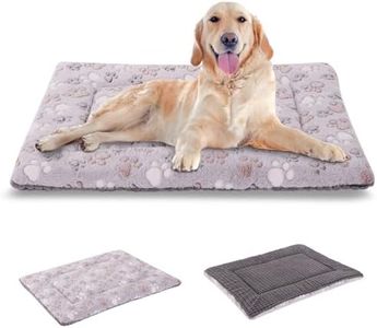 BVAGSS Dog Bed Mat,Reversible Dog Crate Pad, Memory Foam Dog Beds, Soft Warm Pet Cushion for Small Medium Dogs, Washable Pet Sleeping Mattress Kennel Bed Pad XH079 (42''x28''x1.6'',Grey Paw)