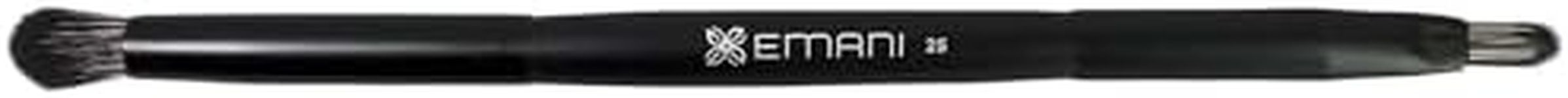 EMANI Vegan Cosmetics Duo Precision Brush Lip and Eye Brush, 0.16 Ounce