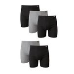 Hanes Men’s ComfortSoft Boxer Briefs – Multiple Packs Available, 5 Pack - Assorted, Large