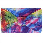 BLOM Non-Slip Wide Headbands for Women - Multi-Style Tie-Dye Gym Wraps for Yoga, Workouts, Fashion, Travel, and Running