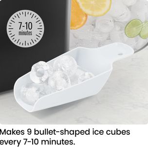 ICEMAN Countertop Ice Maker – Dual-Size Ice Cubes, Compact Machine