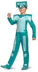 DISGUISE DISK11458G Classic Diamond Armour Kids Costume, Boys, Blue, Large